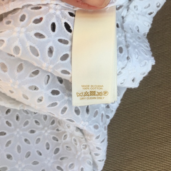 BNWT Kate Spade White Eyelet Top - sz 2A - Picture 11 of 15